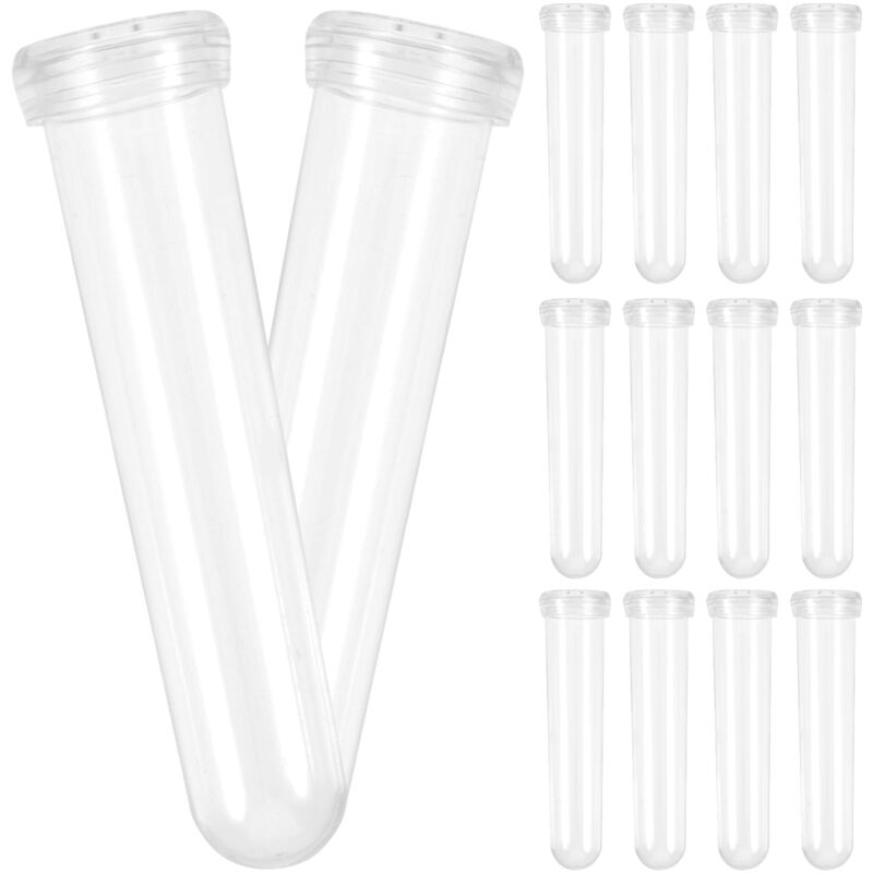 Lot de 50 tubes à fleurs en plastique pour fleuristes, tubes à eau pratiques pour fleurs