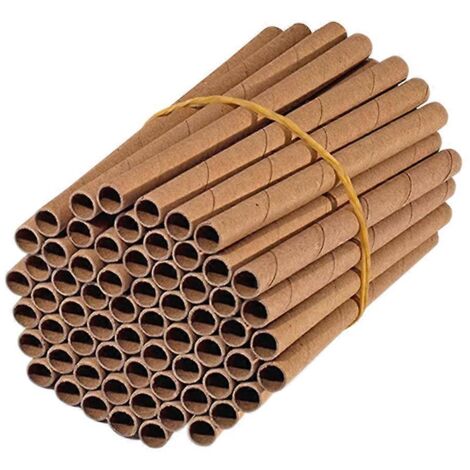 Lot de 50 tubes nids pour abeilles pollinisatrices, maison de jardin pour insectes, cadeau idéal pour apiculteurs.