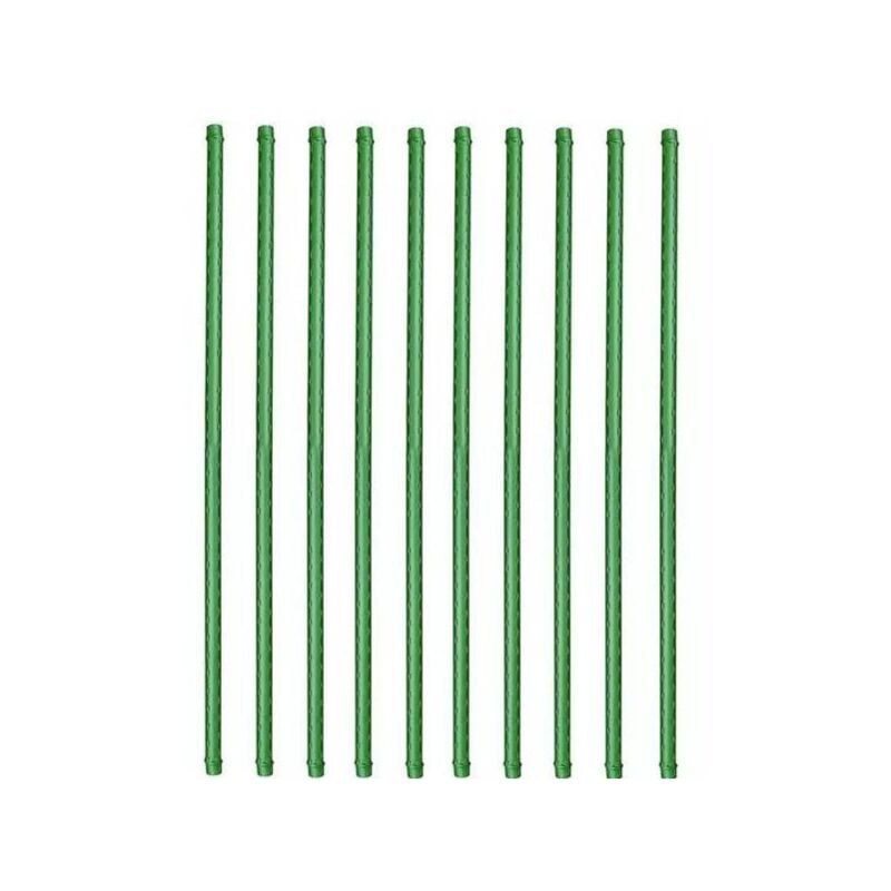 Multitanks - Lot de 50 tuteurs acier plastifié de 60 cm à 180cm - diametre 8mm