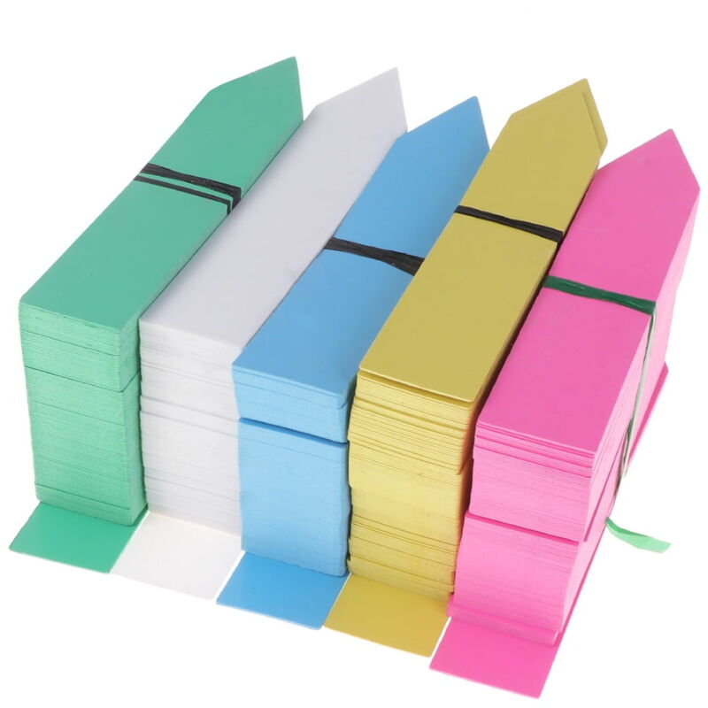 Feiyue - Lot de 500 étiquettes professionnelles pour pépinière, marqueurs de jardin pour plantes, autocollants, plaque nominative, police unique