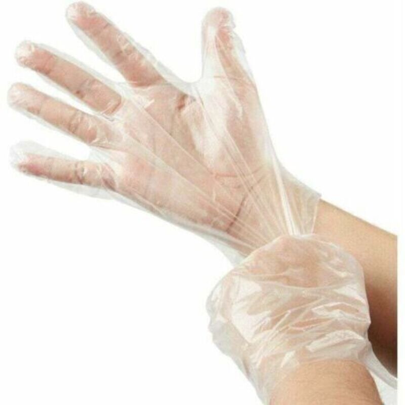 Lot de 500 gants jetables en plastique pe transparent, gants de protection pour réservoir diesel en polyéthylène transparent, taille unique
