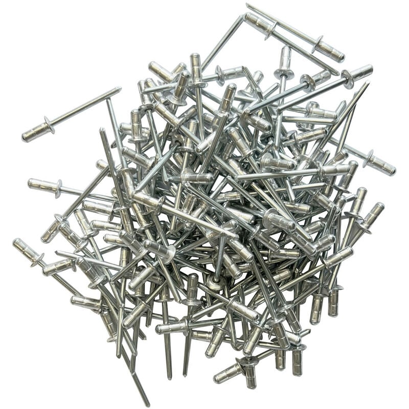 Lot de 500 rivets pop multi serrage de 4.8x11 a tete standard