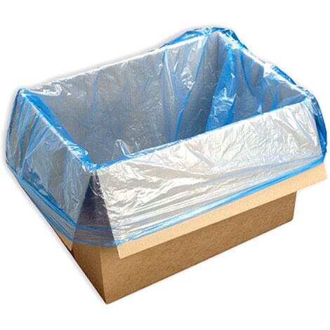 Lot de 500 Sac de fond de caisse bleu 12µ 75 x 65 cm