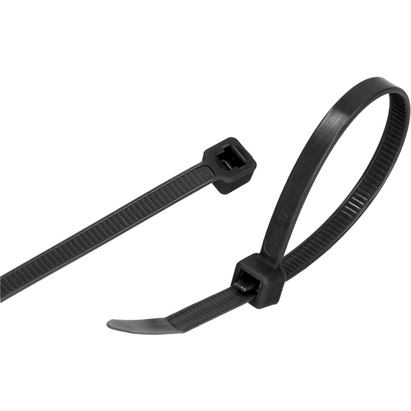 Lot de 500 serre-câbles réutilisables (4,8 mm x 200 mm, noir)