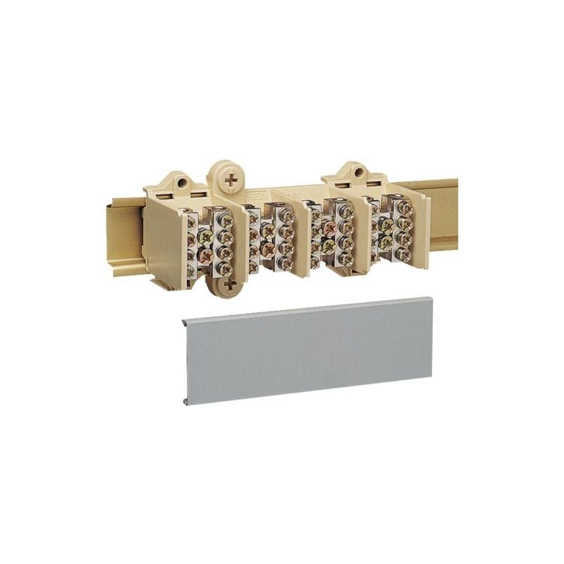 Hager - Bloc jonction 4 Pôles 2X25 + 4X16 + couvercle de protection K024