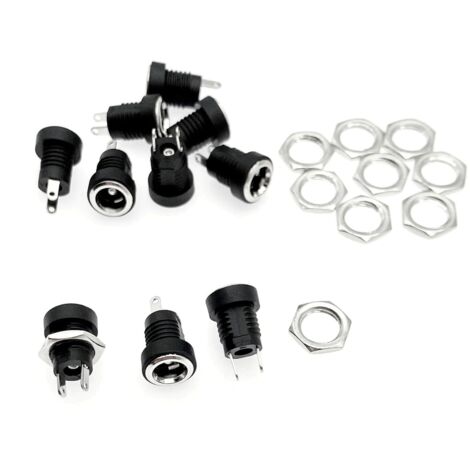 Connecteur Alimentation PRISE 2.1mm x 5.5mm DC JACK Femelle sans soudure embout Adaptateur