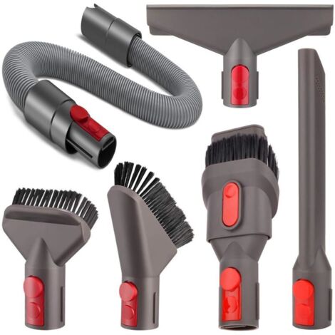 Lot de 6 Accessoires pour Brosse Dyson avec Tuyau d'extension pour Dyson GEN5, G5, V15, V12, V11, V10, V8, V7, pour Nettoyer Rapidement Les Joints, Les Coins, Les Pieds de lit, Les Poils d'animaux