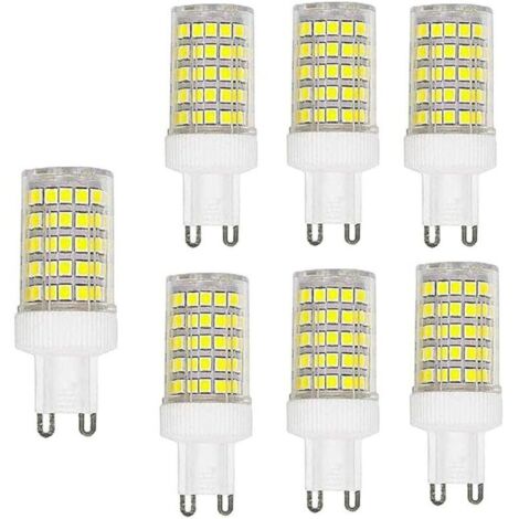 Lot de 6 Ampoule LED G9 10W (Ampoule halogène équivalente 100W) G9 1000LM, Blanc Froid 6000K, Base en Céramique,Non Dimmable, Ampoule capsule g9 220v