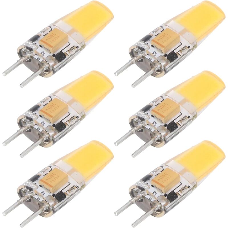 Shining House - Lot de 6 Ampoules de Plafonnier en Silicone à économie D'énergie, 5 w ac DC12 v cob, Adoptant L'interface Standard Internationale