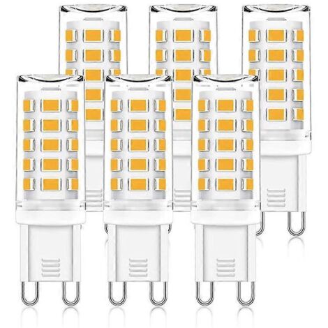 Lot de 6 ampoules LED G9, 3 W, blanc naturel 4000 K