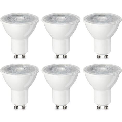 Lot de 6 ampoules spot LED E27 4.7 W (équivalent 50 W) Blanc Intensité non variable