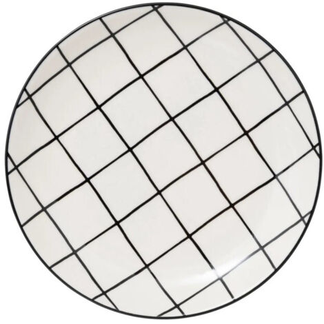 Lot de 6 Assiettes à Dessert "Family Corner" 20cm Blanc