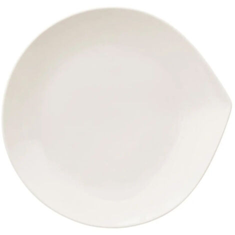 Lot de 6 Assiettes à Dessert "Goutte" 21cm Blanc