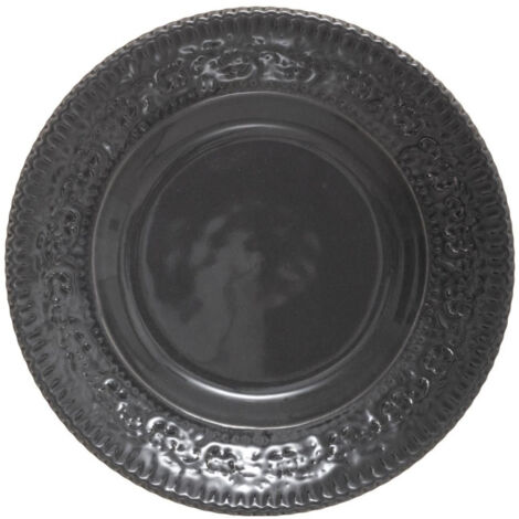 Lot de 6 Assiettes à Dessert "Gypsy" 22cm Gris
