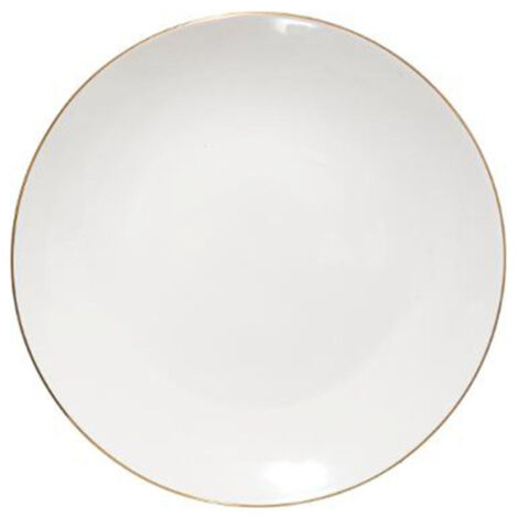 Lot de 6 Assiettes à Dessert "Petit Salon" 19cm Blanc
