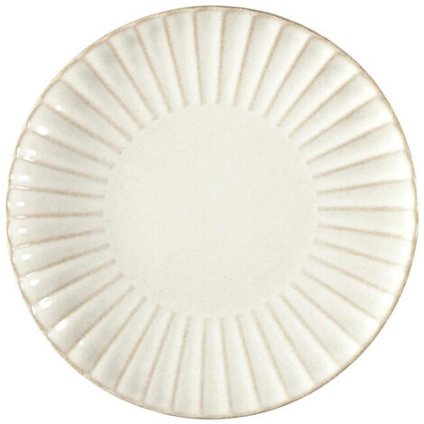 Lot de 6 Assiettes à Dessert "Vlora" 21cm Beige