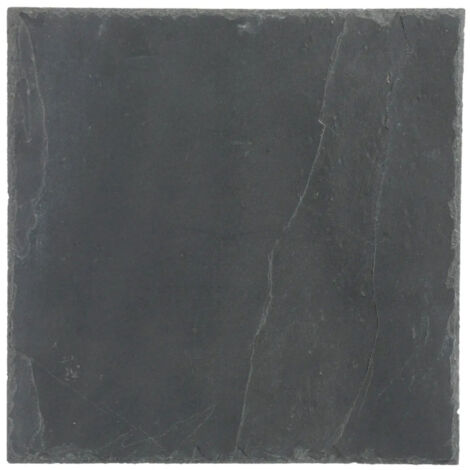 Lot de 6 Assiettes Carrées "Ardoise" 30cm Gris
