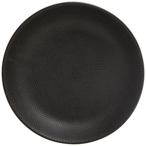 Lot de 6 Assiettes Creuses "Caviar" 20cm Noir