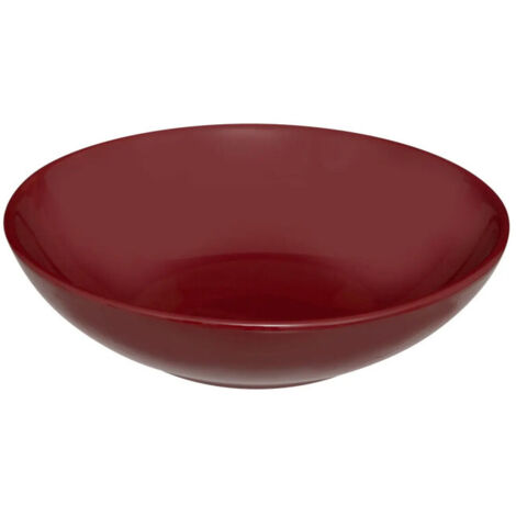 Lot de 6 Assiettes Creuses "Colorama" 20cm Rouge