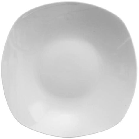 Lot de 6 Assiettes Creuses "Plaza" 22cm Blanc