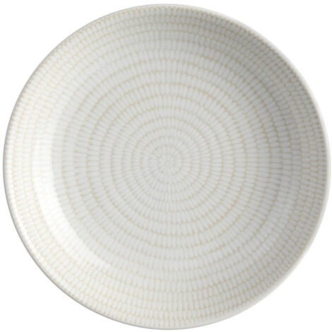 Lot de 6 Assiettes Creuses "Rice" 20cm Blanc
