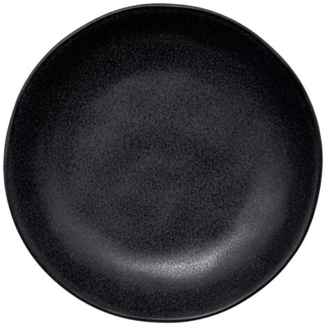 Lot de 6 Assiettes Creuses "Ysée" 20cm Noir