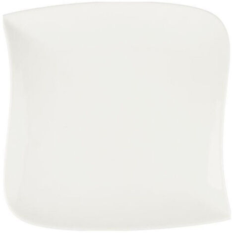 Lot de 6 Assiettes de Présentation "Vague" 30cm Blanc