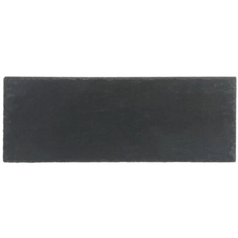 Lot de 6 Assiettes Longues Ardoise 30cm Gris