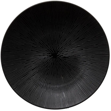 Lot de 6 Assiettes Plates "Atelier" 27cm Noir