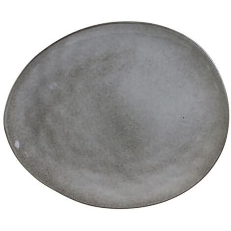 Lot de 6 Assiettes Plates "Au Grès" 27cm Gris