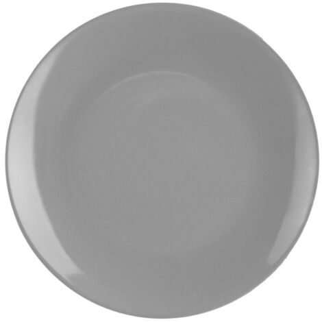 Lot de 6 Assiettes Plates "Colorama" 26cm Gris