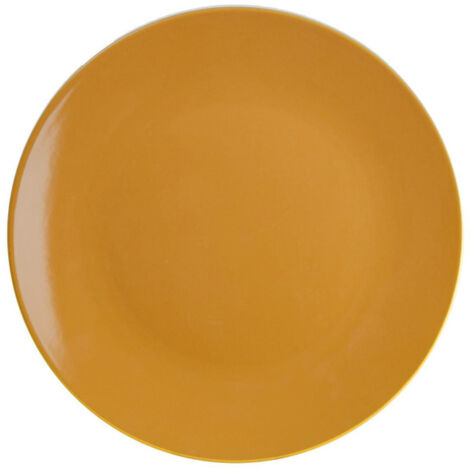 Lot de 6 Assiettes Plates "Colorama" 26cm Jaune
