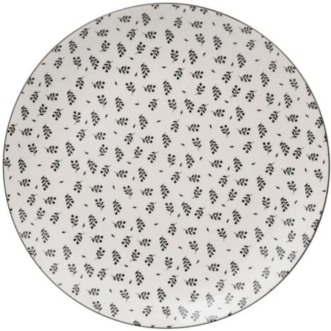 Lot de 6 Assiettes Plates "Iris" 26cm Beige