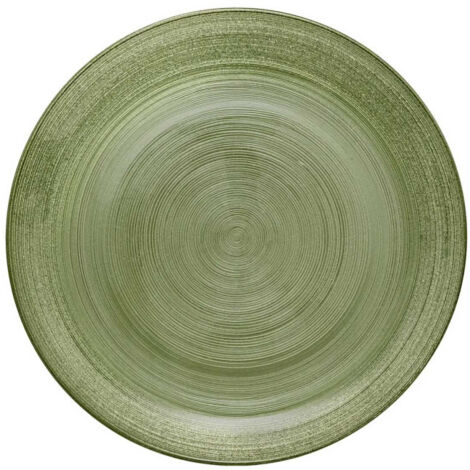 Lot de 6 Assiettes Plates "Jem" 28cm Vert
