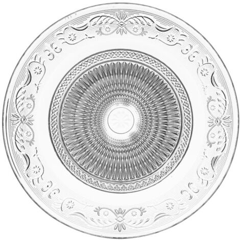 Lot de 6 Assiettes Plates "Renaissance" 29cm Transparent