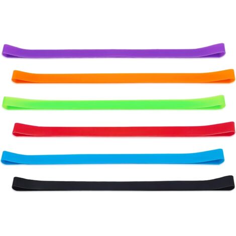 Lot de 6 attaches de plage imperméables, élastiques en silicone coloré pour serviette de bain, piscine et croisière