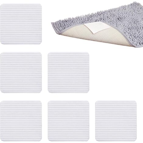Lot de 6 Autocollant Antidérapant, Lavable Réutilisable, Tapis Sol Bois Carrelage