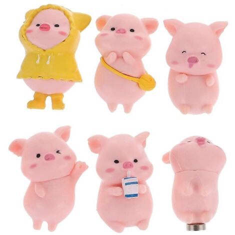 Lot de 6 autocollants magnétiques pour réfrigérateur, motifs dessins animés, pour tableau d'affichage de cuisine