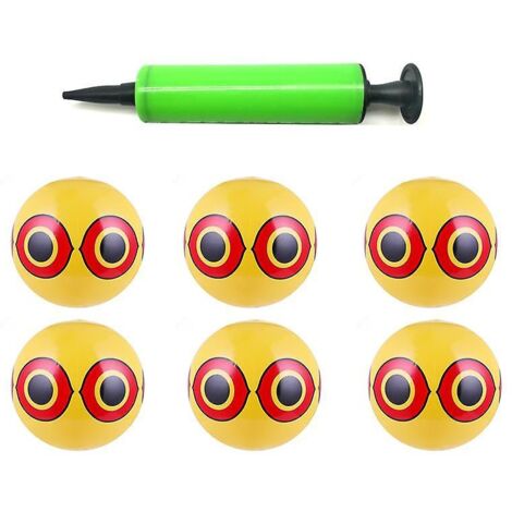 Lot de 6 ballons anti-oiseaux - Motif œil pour éloigner les oiseaux