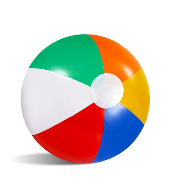 Lot de 6] Ballons de plage en vrac – Grand ballon de plage gonflable de 40,6 cm, couleur arc-en-ciel – Jouets de piscine pour enfants, jouets de