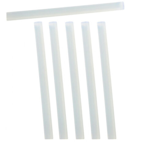 Lot de 6 Bâtons de Colle "Recharge" 9cm Blanc