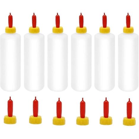 Lot de 6 biberons pour chèvres de 400 ml/13,5 oz et 12 tétines