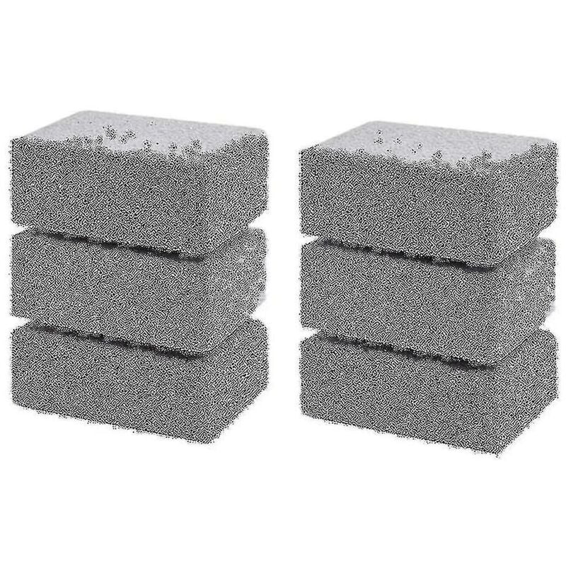 Feiyue - Lot de 6 blocs de briques de nettoyage pour barbecue, pierre de nettoyage pour grilles de barbecue, taches, graisse, gadgets de nettoyage