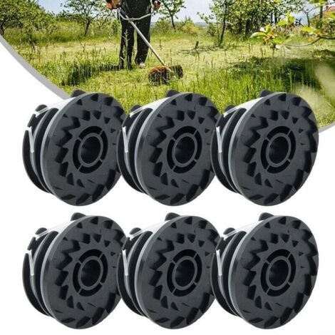 Lot de 6 bobines de fil de rechange pour coupe-bordure LIDL Parkside PRTA 20-Li A1, B2, C3, PRT 550 A1, A3, PRT 300 A1，
