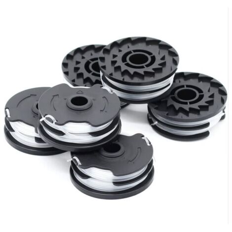 Lot de 6 bobines de fil de rechange pour débroussailleuse sans fil LIDL Parkside PRTA 20-Li A1, B2, C3, PRT 550 A1, A3, PRT 300 A1-2 x 4 m 1,6 mm