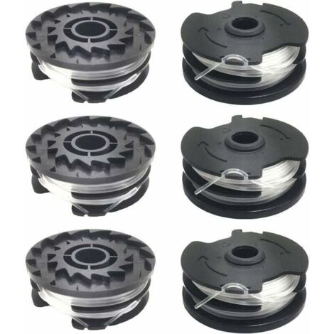 Lot de 6 bobines de fil nylon 1,6 mm pour coupe-bordure LIDL Parkside – Design spiralé pour coupe efficace – Compatible PRTA 20-Li, PRT 300, PRT 550