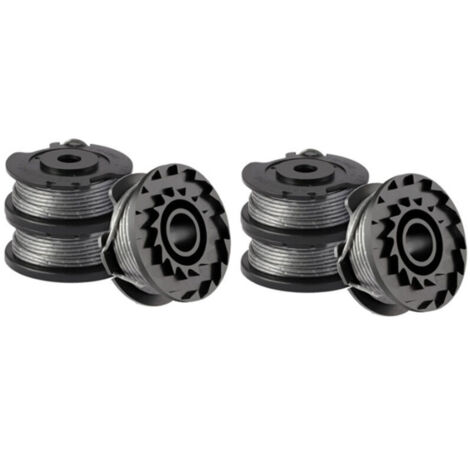 Lot de 6 bobines de fil pour coupe-bordure Bosch ART 23 SL/ART 26 SL, bobine de rechange en nylon (F016800569+F016800385), diamètre : 1,65 mm, 4,9 m
