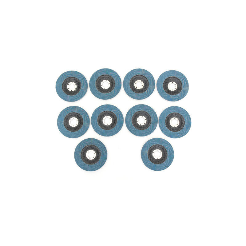 Lot de 10 Disque à lamelle Dia.125 mm grain 80