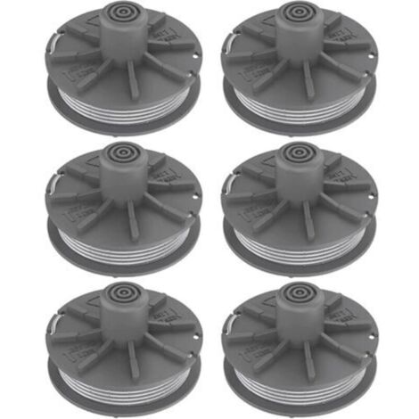 Lot de 6 bobines de fil pour débroussailleuse Gardena 5307-20, pour Easycut 400 Art. 8846, EasyCut 400/25 Art. 9807, ComfortCut450 Art.8847-Crezuo
