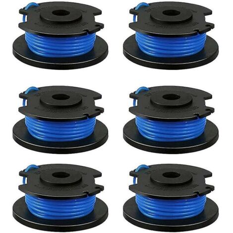 Lot de 6 bobines de rechange compatibles avec la tondeuse sans fil Ryobi One+ Ac14rl3a, bobines de rechange compatibles